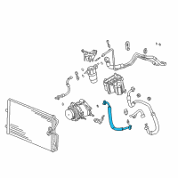 OEM 2001 Cadillac DeVille Discharge Hose Diagram - 19169340