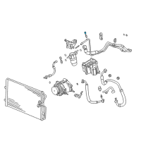 OEM Oldsmobile Aurora Cap-A/C Refrigerant Service Valve Fitting Diagram - 25613359