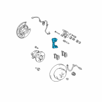 OEM Lexus RX350 Mounting, Rear Disc Brake Cylinder Diagram - 47821-48050