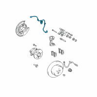 OEM 2008 Lexus RX350 Sensor, Speed, Rear RH Diagram - 89545-0E010