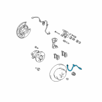 OEM 2004 Toyota Highlander Brake Hose Diagram - 90080-94207