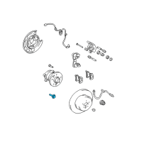 OEM Toyota Venza Hub Assembly Bolt Diagram - 90080-10397