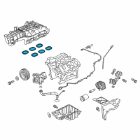 OEM 2020 Ford F-150 Manifold Gasket Diagram - HL3Z-9H486-A