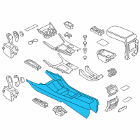 OEM 2013 BMW X3 Carrier, Centre Console Diagram - 51-16-9-204-253