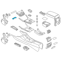 OEM 2015 BMW X4 Rubber Insert, Drink Holder Diagram - 51-16-9-309-048