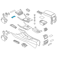 OEM 2016 BMW X3 Rubber Insert, Drink Holder Diagram - 51-16-9-309-048