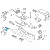 OEM BMW 528i Repair Kit For Gear Selector Switch Cover Diagram - 61-31-9-259-007