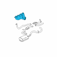 OEM GMC Sierra 3500 Engine Exhaust Manifold (Machining) (W/ A.I.R) Diagram - 12555621