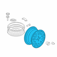 OEM 2005 Honda Civic Disk, Aluminum Wheel (16X6 1/2J) (Hayes Lemmerz) Diagram - 42700-S5S-E82