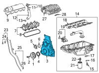 OEM 2021 GMC Sierra 1500 Front Cover Diagram - 12688896