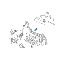 OEM Buick Cylinder, Lift Gate Lock Diagram - 88956700
