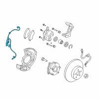 OEM Toyota RAV4 Front Speed Sensor Diagram - 89542-0R010