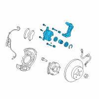 OEM 2010 Lexus HS250h Driver Disc Brake Cylinder Assembly Diagram - 47750-12A70