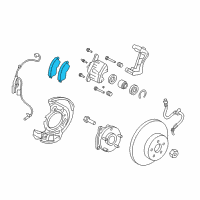 OEM 2014 Toyota RAV4 Front Pads Diagram - 04465-02230