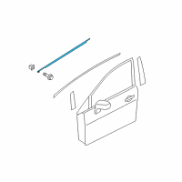 OEM Nissan Versa Moulding Assy-Front Door Outside, LH Diagram - 80821-EE000