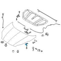 OEM Kia Sportage S/HOOK & Release Lever A Diagram - 81140D9000