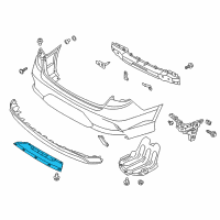 OEM Hyundai Sonata Cover-RR BPR Under Ctr Diagram - 86697-E6700