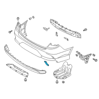 OEM 2019 Hyundai Sonata Lamp Assembly-Rear Reflex Reflector, LH Diagram - 92405-C1500