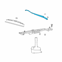 OEM 2004 Kia Amanti Windshield Wiper Arm Assembly Driver Diagram - 983103F000