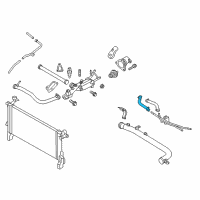 OEM Hyundai Genesis Coupe Hose "B"Assembly-Water Diagram - 25468-3C710