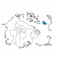 OEM 2020 Lexus NX300h Valve Assembly, EGR W/MO Diagram - 25620-36060