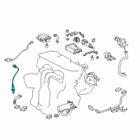 OEM 2018 Lexus ES300h Sensor, Oxygen Diagram - 89465-33470