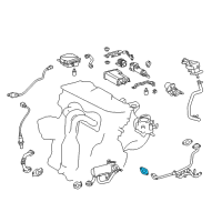 OEM Lexus NX300h Gasket, EGR Pipe Diagram - 25634-36010