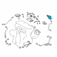 OEM 2014 Toyota Camry Vacuum Regulator Diagram - 25805-36020