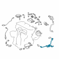 OEM 2017 Lexus ES300h Pipe, EGR, NO.1 Diagram - 25611-36011