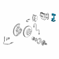 OEM 2005 BMW X5 Calliper Carrier Diagram - 34-11-6-757-057