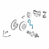 OEM BMW X5 Brake Hose Front Diagram - 34-30-1-166-118