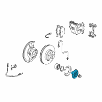 OEM 2002 BMW X5 Drive Flange Hub Diagram - 31-20-6-756-256