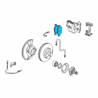 OEM 2003 BMW X5 Front Brake Pad Set Germanyoe Diagram - 34-11-6-761-282