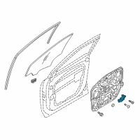 OEM 2014 Hyundai Santa Fe Sport Motor Assembly-Front Power Window, LH Diagram - 82450-2W020