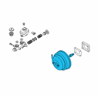 OEM 2002 Nissan Xterra Booster Assy-Brake Diagram - 47210-7B400