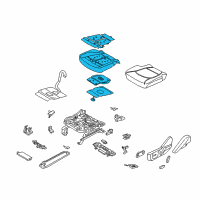 OEM 2019 Ford Expedition Seat Cushion Pad Diagram - JL1Z-78632A23-J