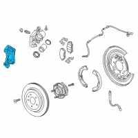 OEM Cadillac CTS Caliper Support Diagram - 13579694
