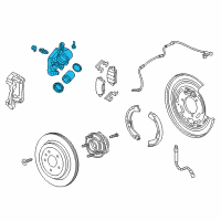 OEM Cadillac CTS Caliper, Rear Brake Diagram - 13579703