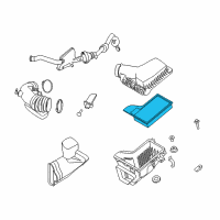 OEM 2015 Ford Mustang Air Filter Diagram - FR3Z-9601-A