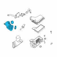 OEM 2017 Ford Mustang Inlet Tube Diagram - FR3Z-9B659-C