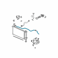 OEM Buick Coolant Recovery Reservoir Hose Assembly Diagram - 15253527