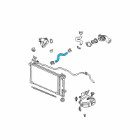 OEM Buick Rendezvous Outlet Radiator Coolant Hose Assembly Diagram - 10316621