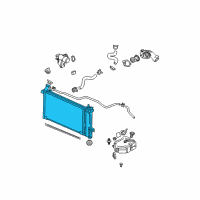 OEM 2004 Buick Rendezvous Radiator Assembly Diagram - 15791270