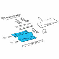 OEM 2017 Infiniti QX30 Floor-Front, Center Diagram - G4314-5DAHA