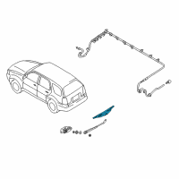 OEM 2005 Mercury Mariner Wiper Blade Diagram - 3L8Z17528A