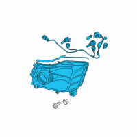 OEM 2015 Nissan Titan Driver Side Headlight Assembly Diagram - 26060-9FF0A