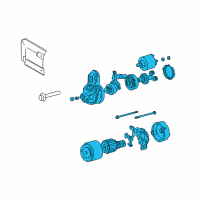OEM 2008 Hyundai Tiburon Starter Assembly Diagram - 36100-37230