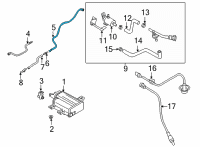 OEM 2021 Hyundai Santa Fe Tube-CANISTER Vent Diagram - 31456-S2250