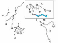 OEM 2022 Hyundai Santa Fe Hose-Vapor Diagram - 28921-2S100