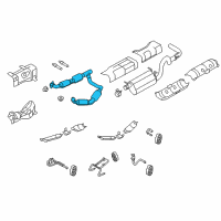 OEM 2014 Ford E-150 Catalytic Converter Diagram - AC2Z-5F250-A